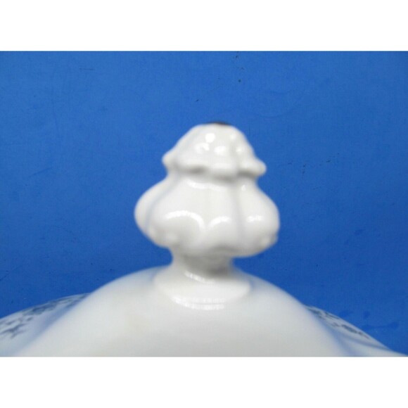 Johann Haviland Blue Garland Fine China Covered Handled Vegetable Serving Bowl - Picture 5 of 12